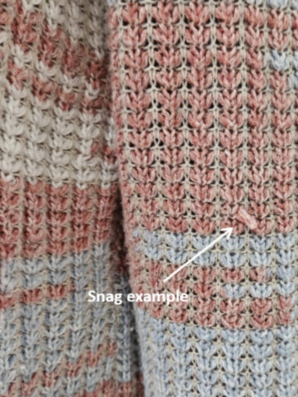 Nic+Zoe Textured Colorblock Loose Knit V-Neck Sweater - Picture 10 of 10